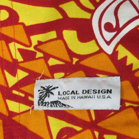 Local Design Hawaiian Turtle Print Crossbody Bag Purse Orange Red Yellow Floral - Picture 6 of 6